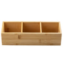 3 Compartment Bamboo Tea Bag Holder