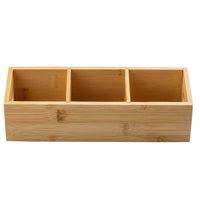 3 Compartment Bamboo Tea Bag Holder