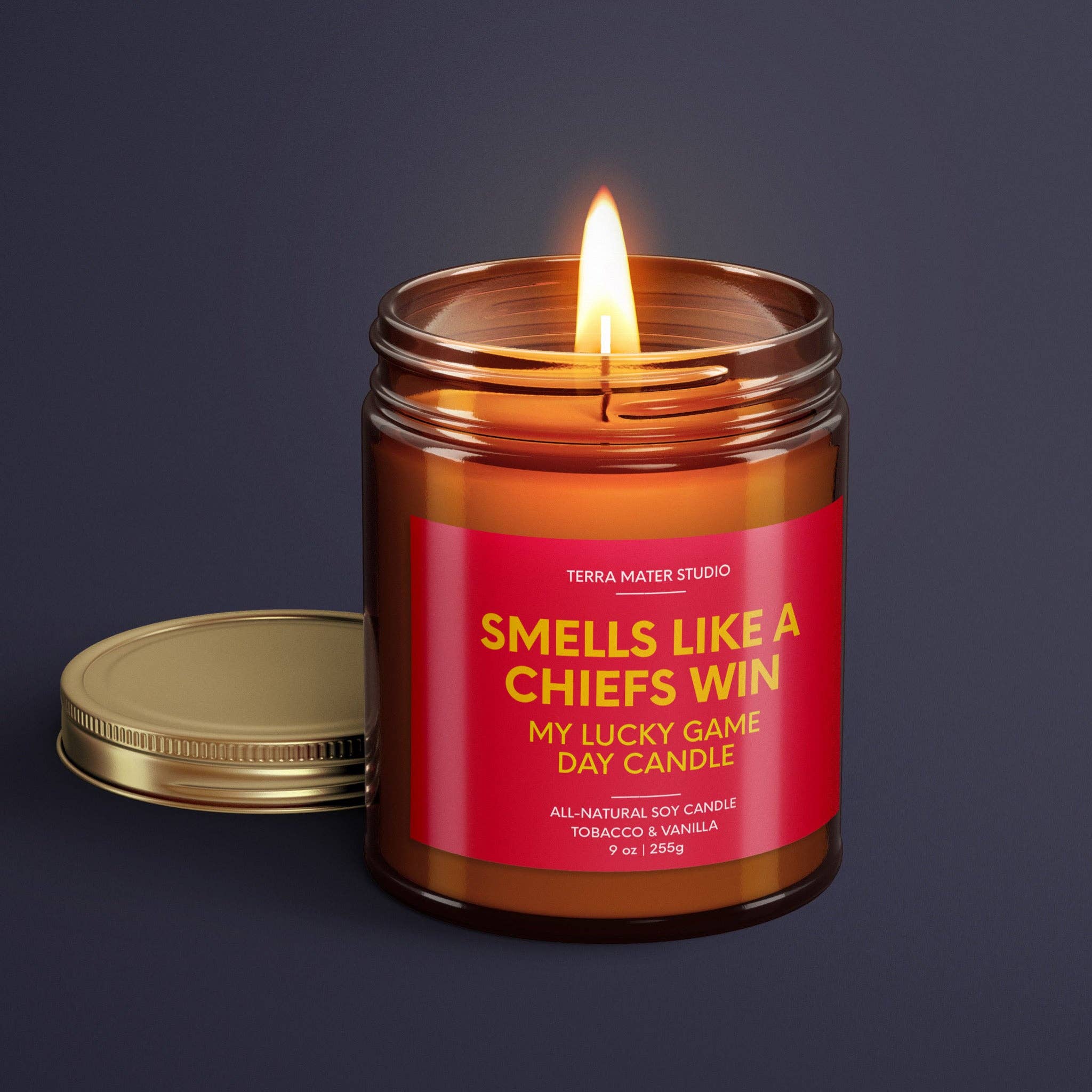 Smells Like A Chiefs Win | Kansas Lucky Game Day Candle