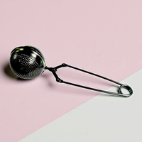 Stainless Steel Tea Strainer - Black