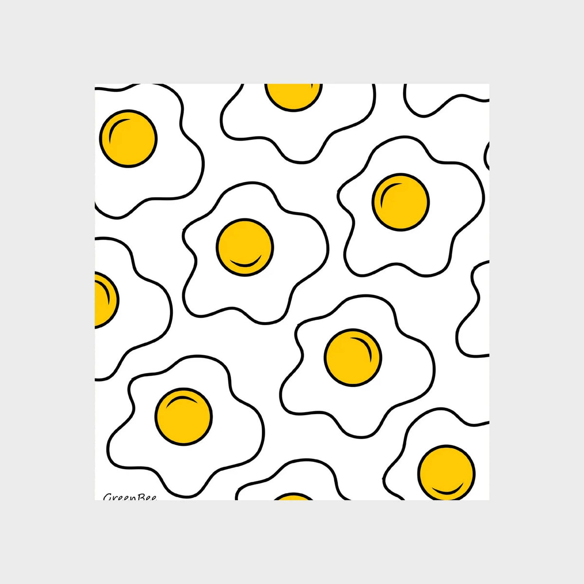Fried Egg Swedish Dishcloth | Reusable Paper Towels