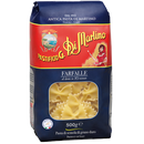 Packaging of Pastificio Di Martino farfalle pasta showing the product and brand name with a window displaying the pasta inside.