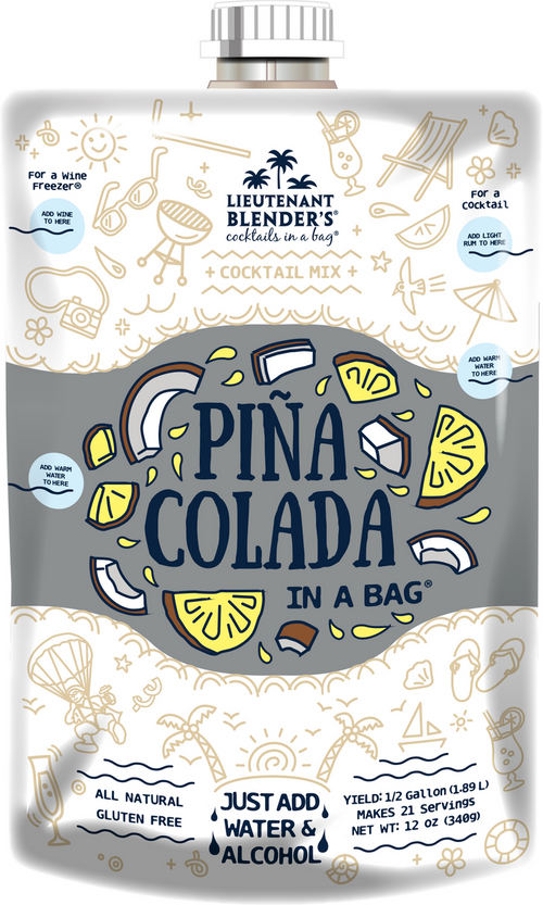 Pina Colada in A Bag® Cocktail / Mocktail Slushie Mixer