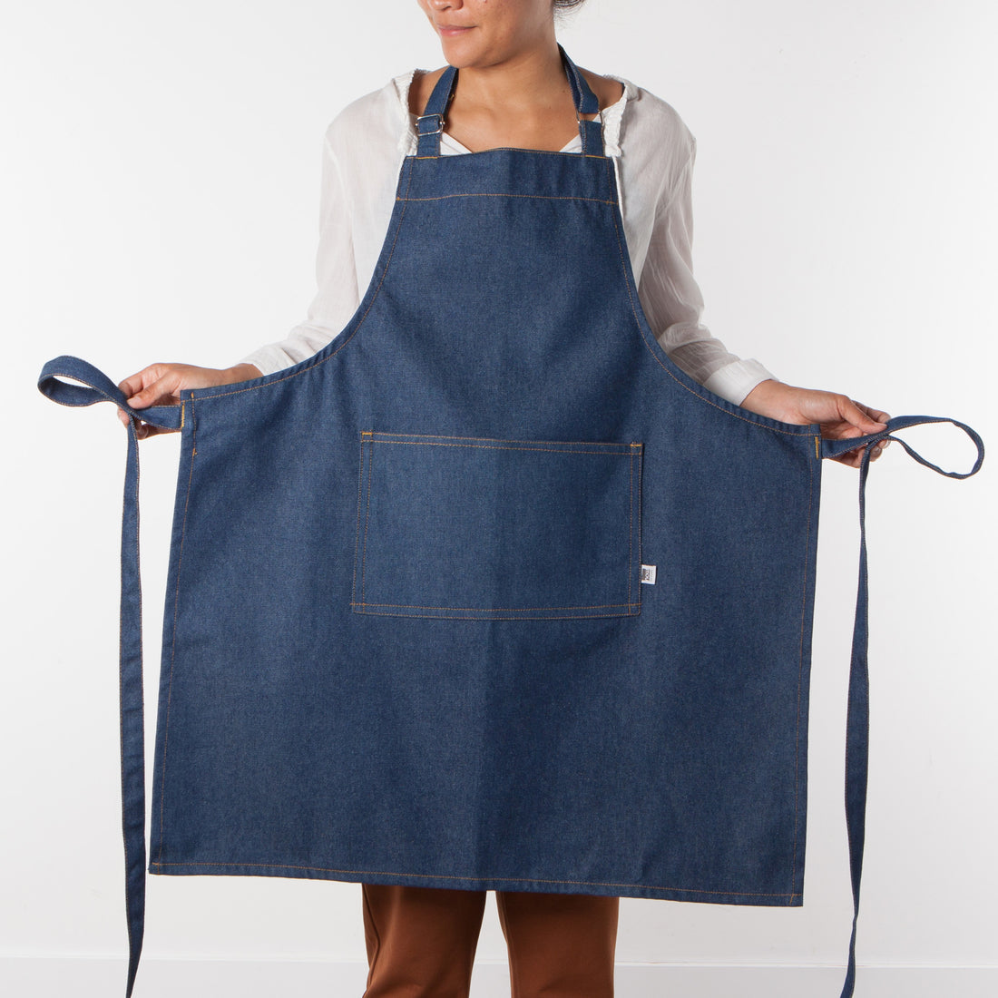 Denim Stone Wash Chef's Apron