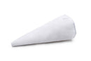 White reusable icing bag on a white background
