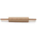 Wooden rolling pin on a white background