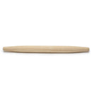 Wooden rolling pin on a white background