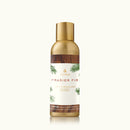 Thymes Frasier Fir fragranced mist bottle on a white background