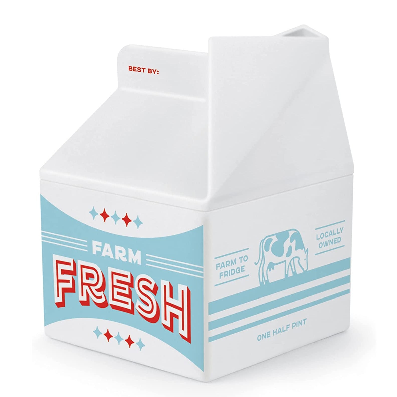 Carton with 'Farm Fresh' text on a white background