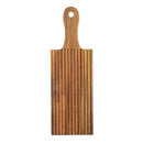 Gnocchi rolling board with handle on a white background