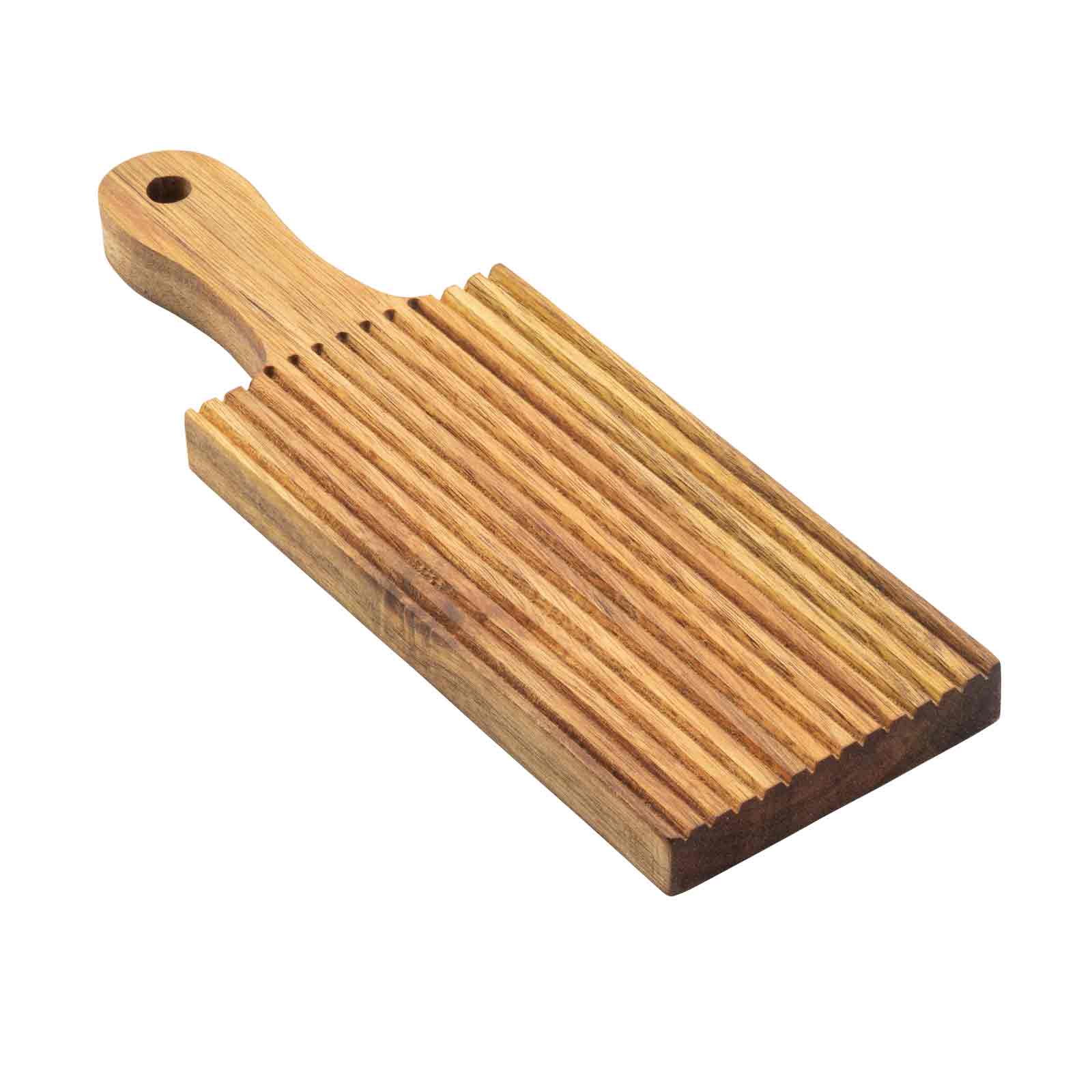 Gnocchi rolling board on a white background