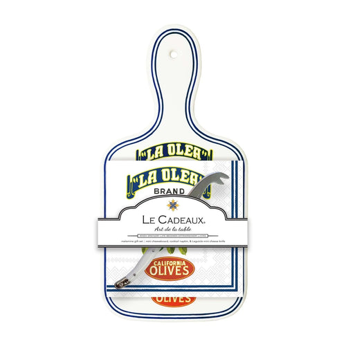 Le Cadeaux brand cutting board with La Oliva branding on a white background