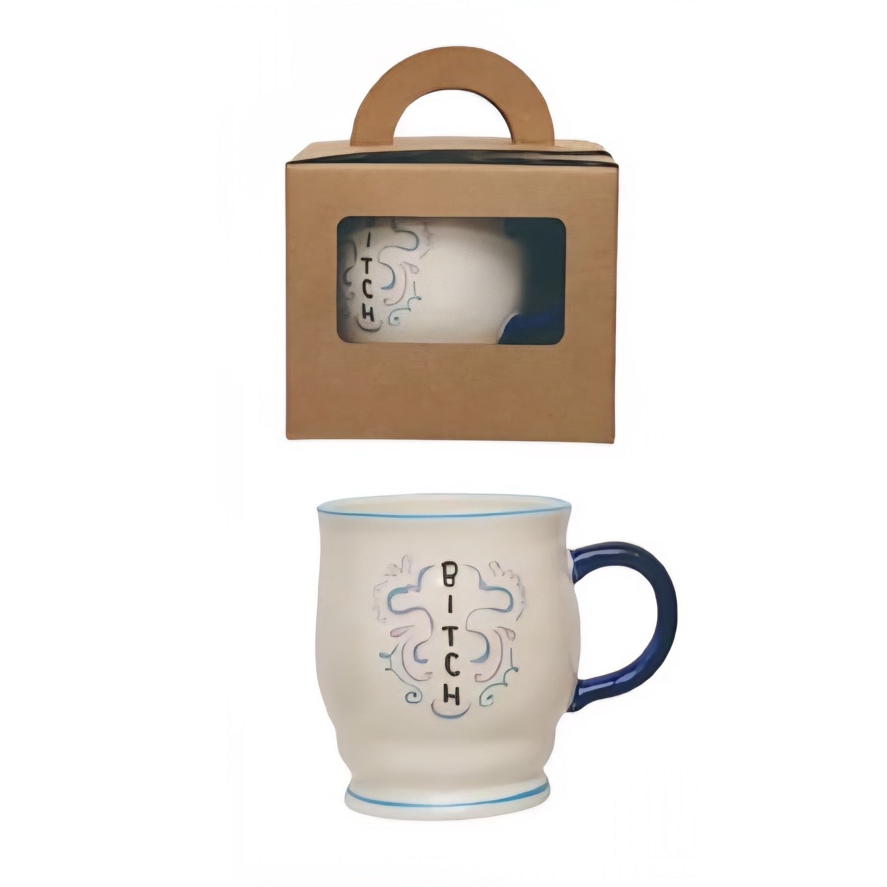 Hand Painted Stoneware Sweary Mug | Hazel Mazel