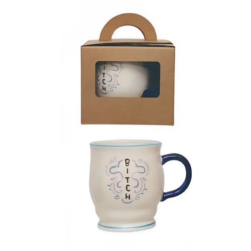 Hand Painted Stoneware Sweary Mug | Hazel Mazel