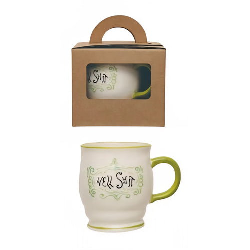 Hand Painted Stoneware Sweary Mug | Hazel Mazel
