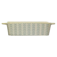 2-1/2 Cup Hand-Stamped Stoneware Baker