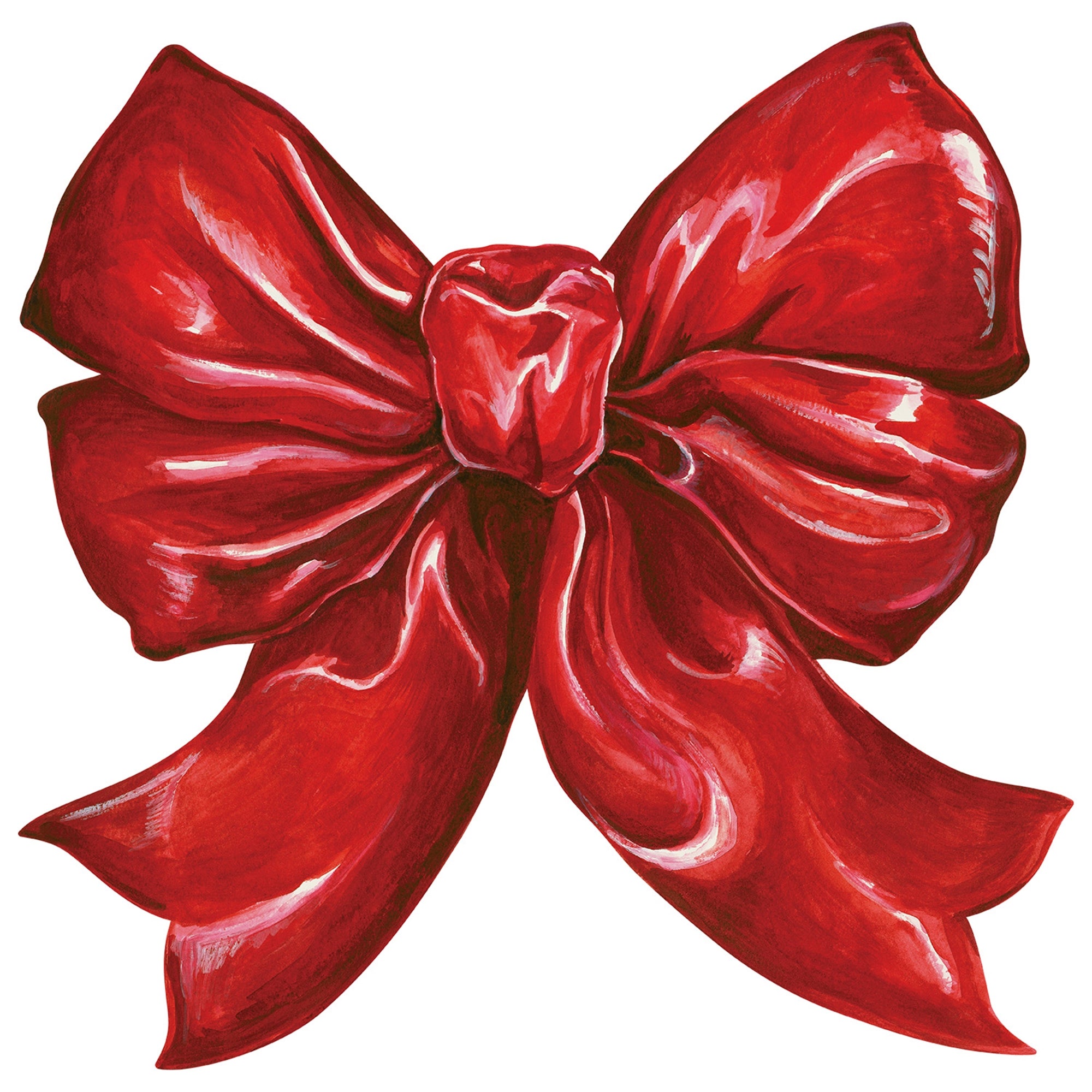 A die-cut red bow placemat designed by Hester & Cook.