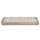 Ice Cream Enameled Mango Wood Platter