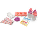 A collection of parts that make up the Ice Pop Party featuring unicorns and rainbows and ways to make your own ice pops.