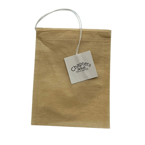 Chapters Natural Paper Drawstring Bags