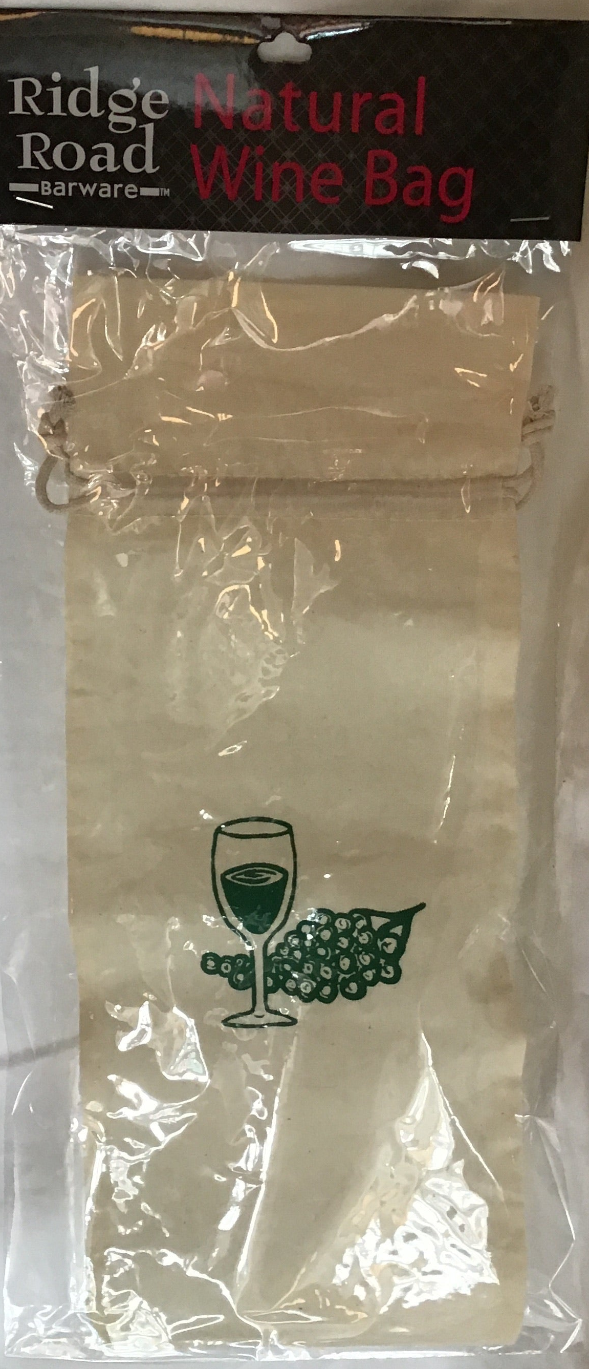 Natural Cotton Wine Bag | Ridge Road Barware