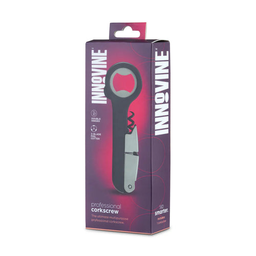 Innovine corkscrew packaging on a white background
