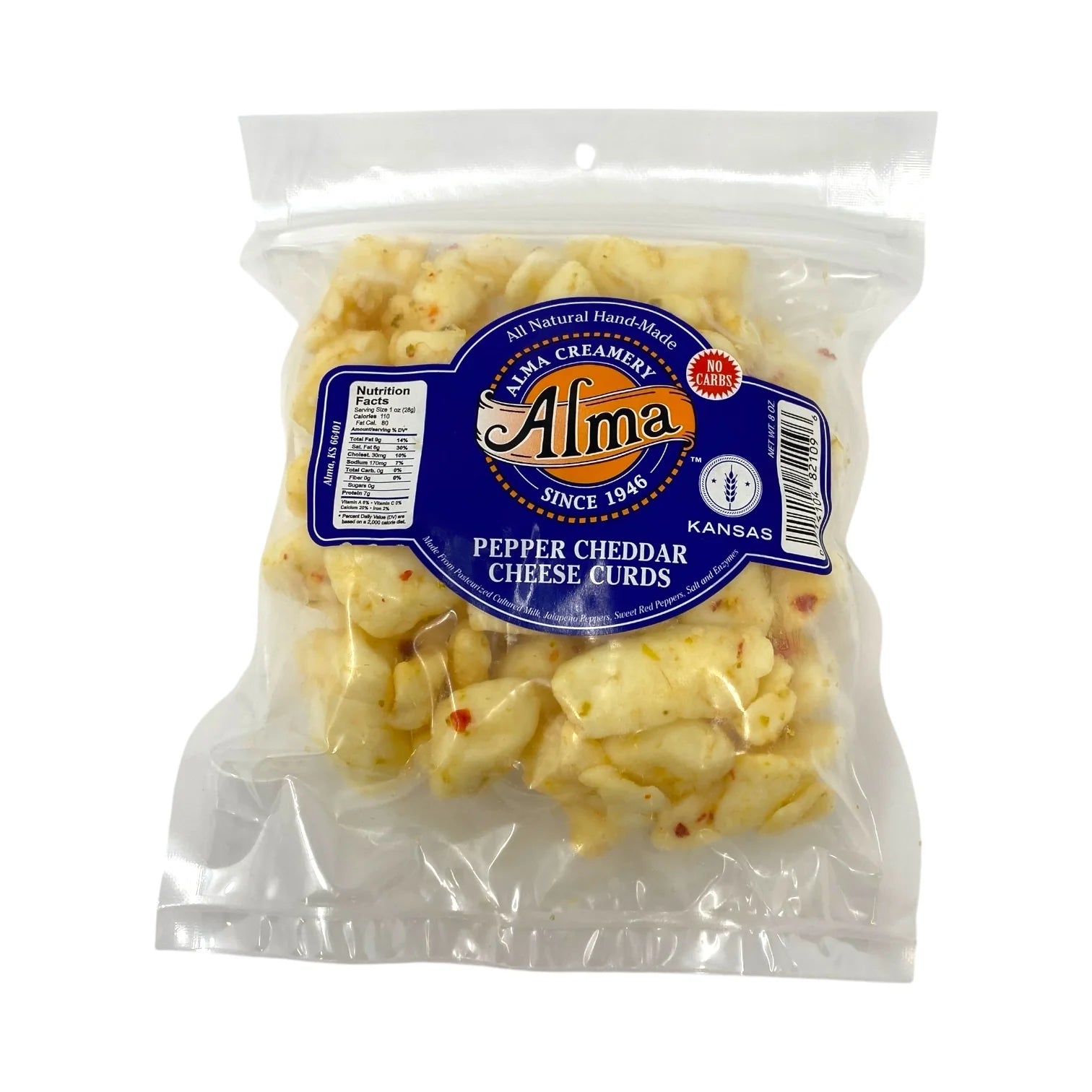 Pepper Cheddar Cheese Curds | Alma Creamery