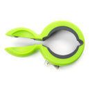 Green and gray jar opener on a white background