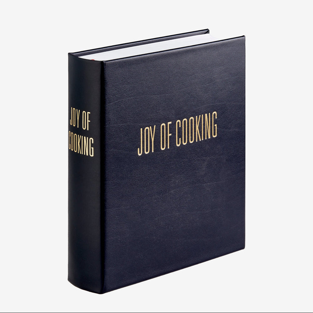 Navy cookbook titled 'Joy of Cooking' on a white background