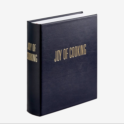 Navy cookbook titled 'Joy of Cooking' on a white background