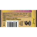 Honey package label with nutritional information and branding details.