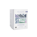 Rishi Tea & Botanicals Lavender Mint tea box on a white background