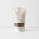 Tea package from 'The Chai Box' labeled 'Lavender Nights' on a plain background