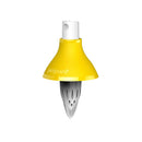 A lemon-lime mister with the brand name prepara on it on a white background.