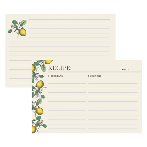Lemon Recipe Card | Hester & Cook