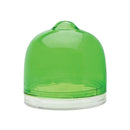 Green transparent lime saver on a white background