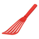 Red fish spatula on a white background
