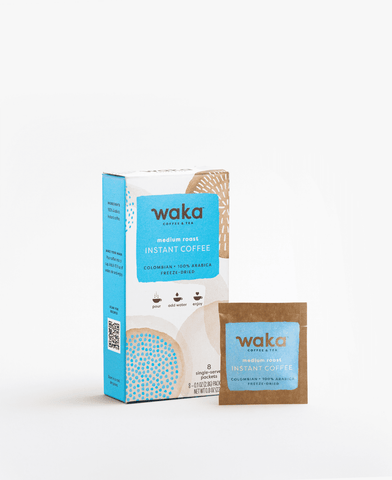 WAKA Medium Roast Colombian Single-Serve Instant Coffee