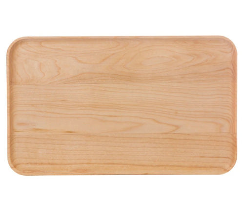 Wooden appetizer tray on a white background