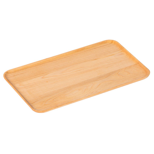 Wooden appetizer plate on a white background