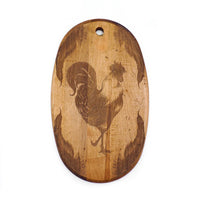 Maple Artisan Oval Charcuterie Board by Zindel Rooster | JK Adams