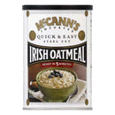McCann's Irish Oatmeal package with a bowl of oatmeal on the label.
