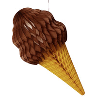 Medium Honeycomb Ice Cream Cone Decoration | Hester & Cook