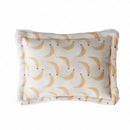 Scrubby with banana pattern on a white background