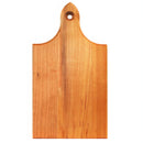 Wooden bar board with a handle on a white background