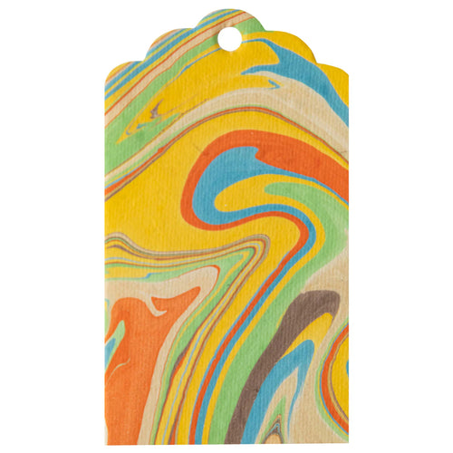 Multi Color Fantasy Marbled Tags | Hester & Cook