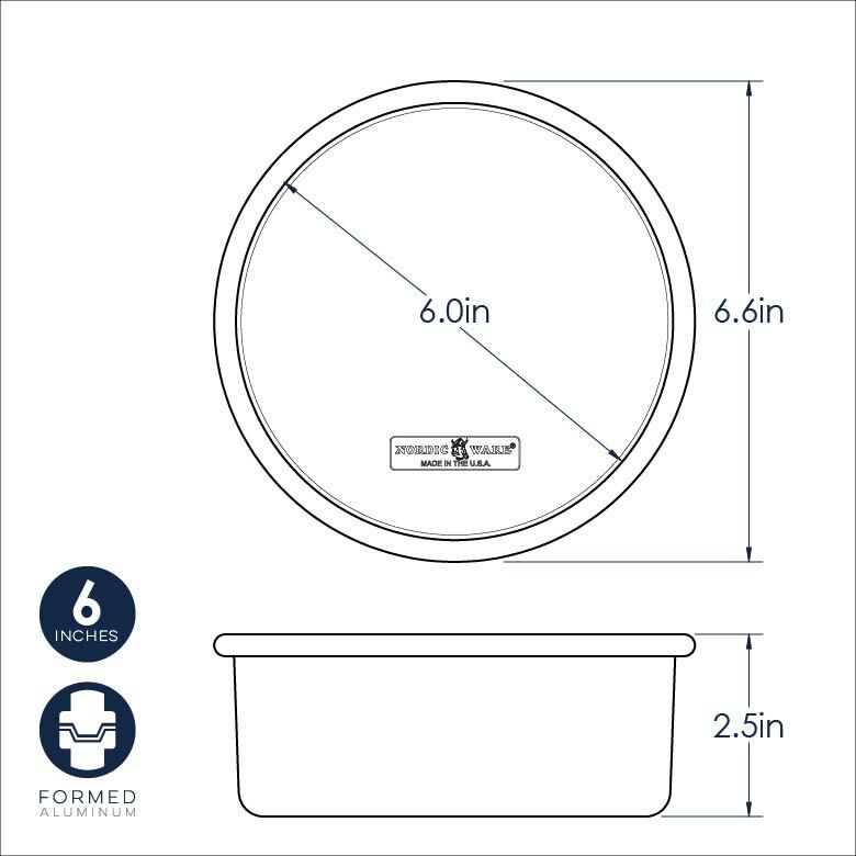 Naturals 6" Round Layer Cake Pan | Nordic Ware
