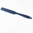 Blue spatula on a white background