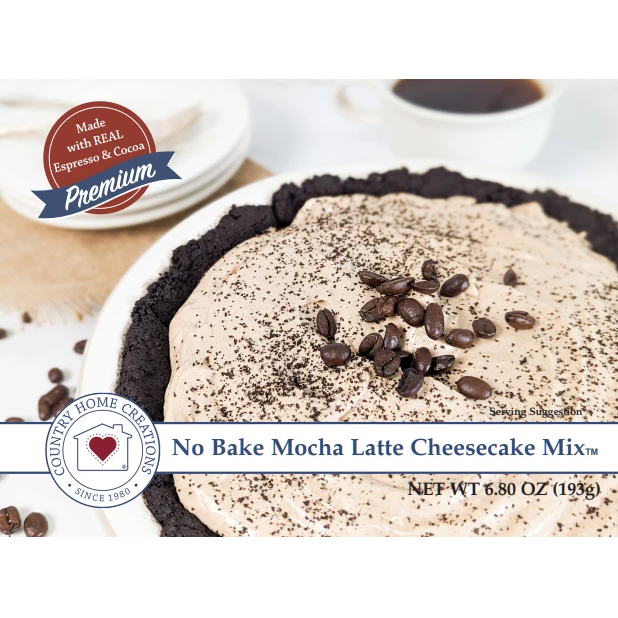 No Bake Mocha Latte Cheesecake Mix | Country Home Creations