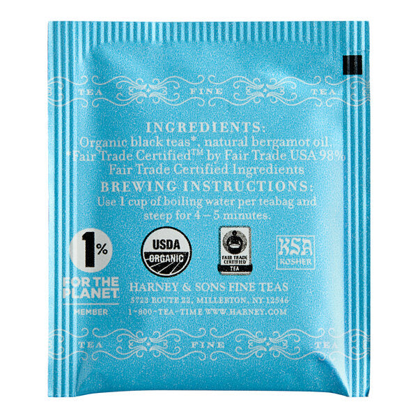 Organic Earl Grey Teabag Single | Harney & Sons